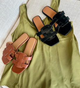 Brown sandals